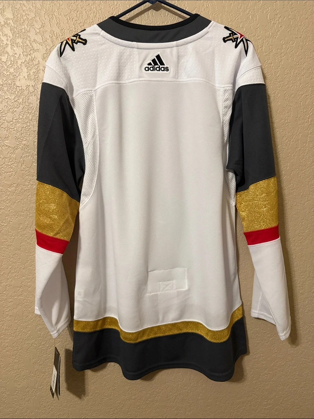 adidas Vegas Golden Knights White Gold Black Hockey Jersey